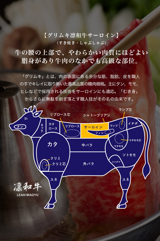 グリムキ凛和牛サーロイン（すき焼き・しゃぶしゃぶ）